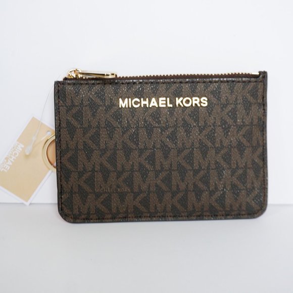 Michael Kors | Bags | Michael Kors S Messenger Bag Wallet Set Mk Brown ...